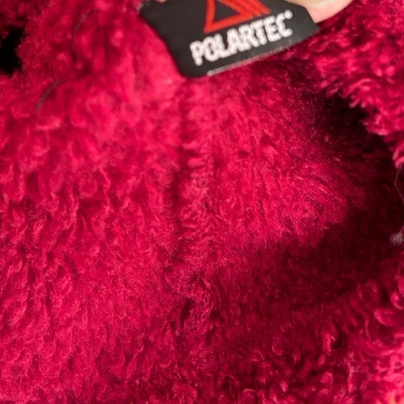 Like New LL Bean Red Teddy Bear Jacket, XL - Picture 3 of 8